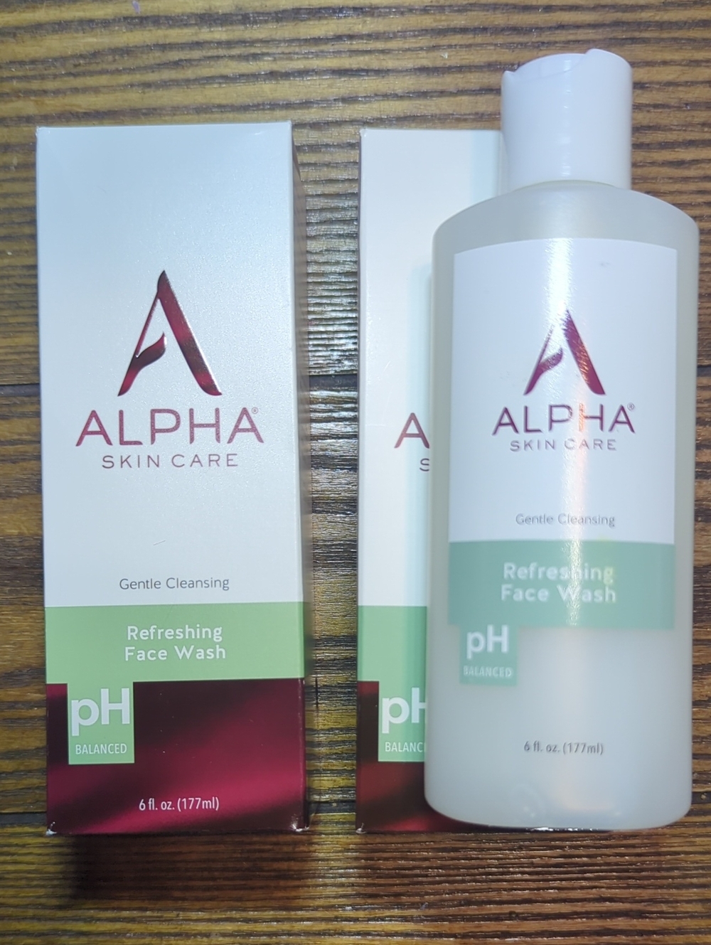Alpha Skin Care Refreshing Face Wash - pH Balanced Cleanser 2 For 1